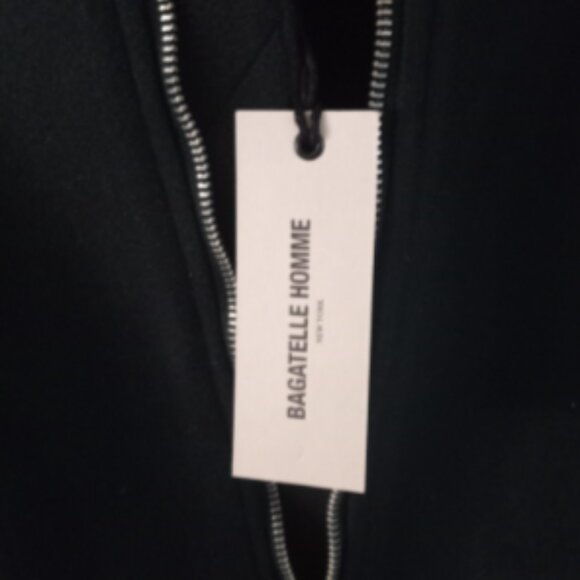 Men's Bagatelle HOMME Dark Forest Green /Black Aviator Bomber Jacket Med NWT - Picture 4 of 11